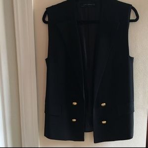Zara tailored tuxedo vest